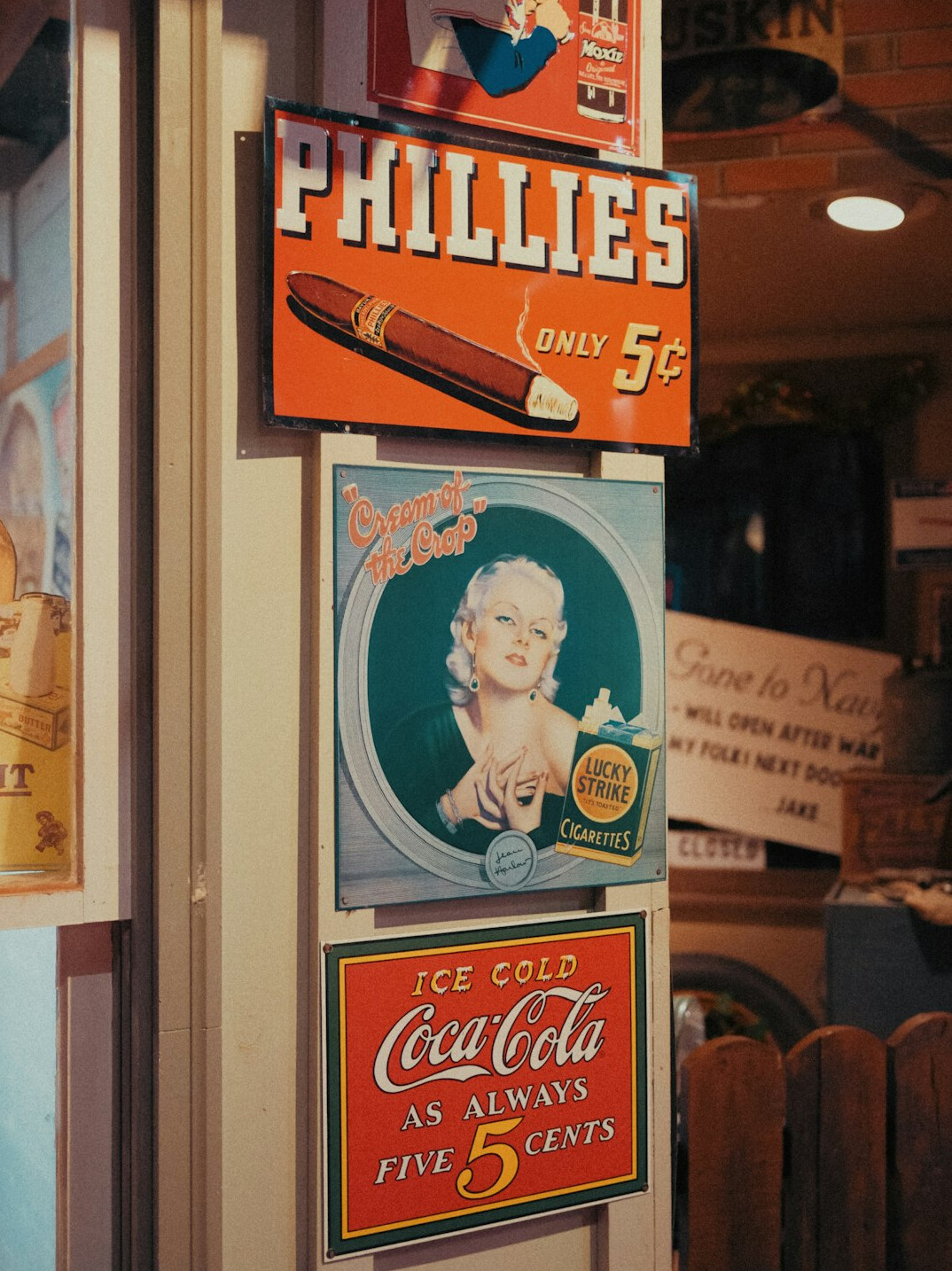 vintage advertising objects collection