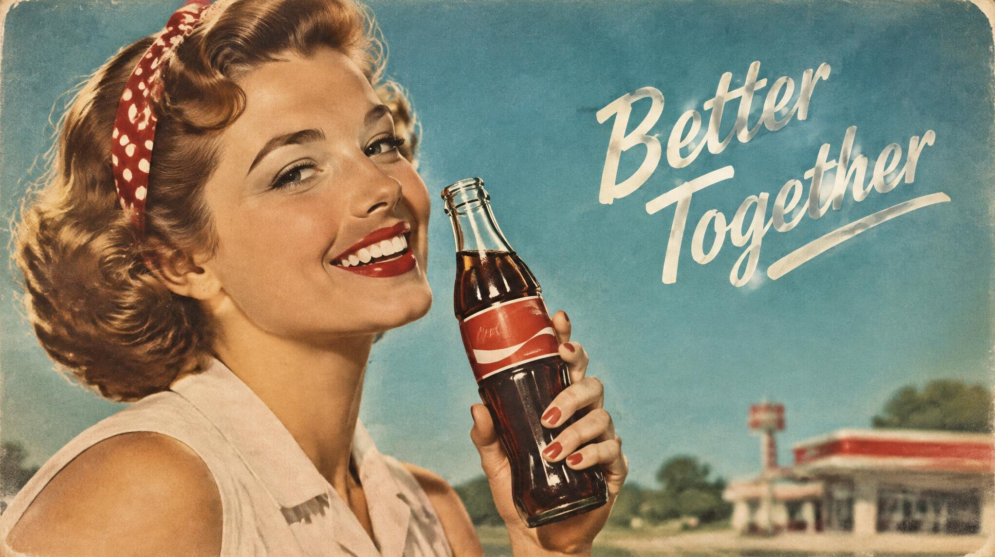 retro advertising billboard
